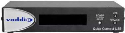 vaddio POWER SISTEN RESET USB NETWORK Quick-Connect USB
