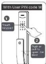 PHILIPS 1000 series DDL111LAFGB - Unlock | Opening from outside - 1