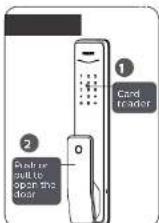 PHILIPS 1000 series DDL111LAFGB - Unlock | Opening from outside - 3