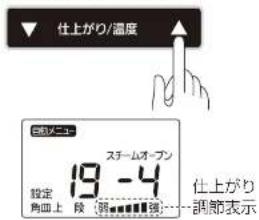 Iris Ohyama MS-2402 - 必要に応じて仕上がり/温度ボタンで調節する - 1