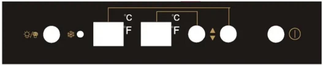 Campomatic WBC110DZ - • The controls of your wine cooler - 1