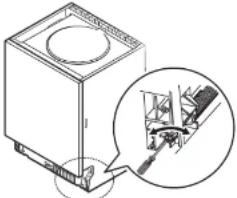 Infiniton DIW-4614W - Paso 3. Ajuste de tensión del resorte de la puerta - 1