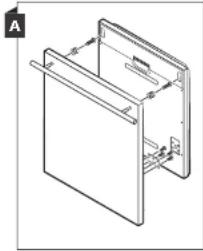 1. Pegue os quatro parafusos curtos 2. Aperto os quatro parafusos compridos