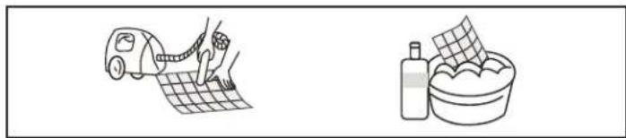 Mabe MMI24HDBWCAAXM8 - limpiando el filtro de aire - 1