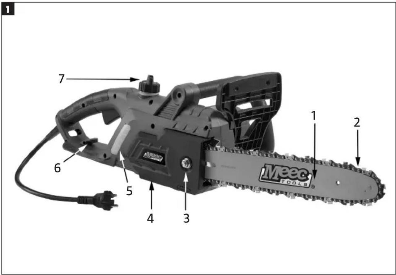 Meec Tools 004-907 - ELEKTRISK KJEDESAG / ELEKTRYCZNEJ PILARKI ŁAŃCUCHOWEJ - 2
