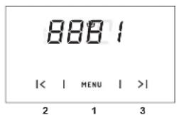 8881 |< | MENU | >| 2 1 3