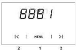 8881 |< | MENU | >| 2 1 3