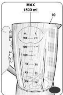 MAX 1500 ml 10 4L L 150ml 40 125ml 17% 1000 l 75ml 32 30ml 52 25ml 68