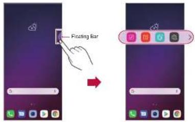 LG V405EBW ThinQ - Άνοιγμα και κλείσιμο Floating Bar - 1