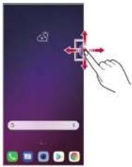 LG V405EBW ThinQ - Μετακίνηση της θέσης του Floating Bar - 1
