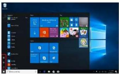 Screenshot of a Windows desktop with multiple app icons and a taskbar, showing system status and status bar.