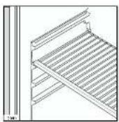 Tricity Bendix TBFF55 - Positioning the door shelves - 1