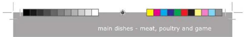 main dishes - meat, poultry and game