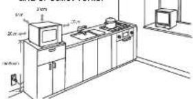 Technical line drawing of a laboratory or industrial equipment setup with labeled components and dimensions