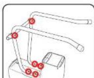 Ozito SSH-2440 - Fitting the wheels and stand - 7