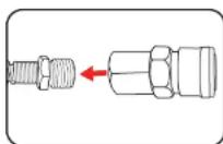 Ozito MACP-015 - Connecting to the Compressed Air Hose - 2
