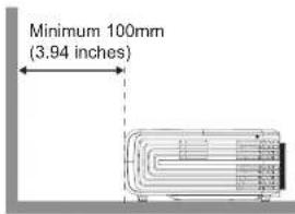 Minimum 100mm (3.94 inches)