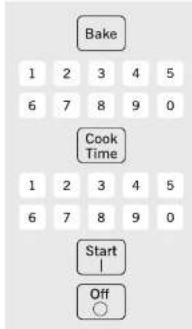 Bake 1 2 3 4 5 6 7 8 9 0 Cook Time 1 2 3 4 5 6 7 8 9 0 Start Off