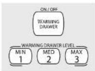 Mabe EML735NNF0 - Using the warming drawer (on some models) - 1