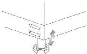 Logik LFTC60W16 - Adjusting the Feet - 2