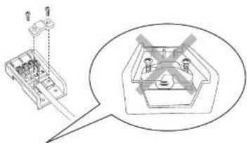 Technical diagram showing a device with labeled components and an inset image of a mechanical assembly with cross-sections.
