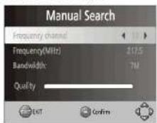 TECHNISAT CE-T - Manuális keresés - 1