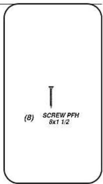 (8) SCREW PFH 8x1 1/2