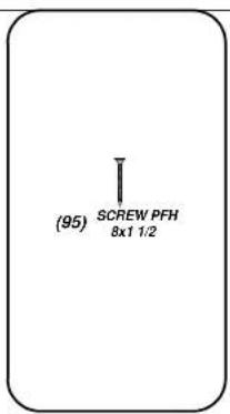 (95) SCREW PFH 8x1 1/2