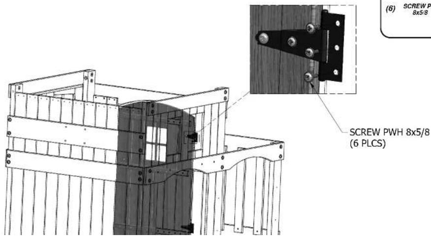 (6) SCREW PWH 8x5/8 SCREW PWH 8x5/8 (6 PLCS)