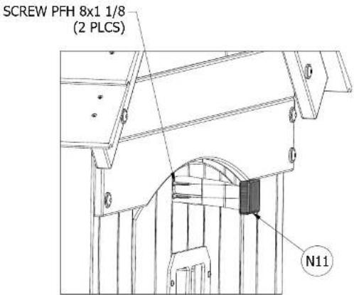 SCREW PFH 8x1 1/8 (2 PLCS) N11