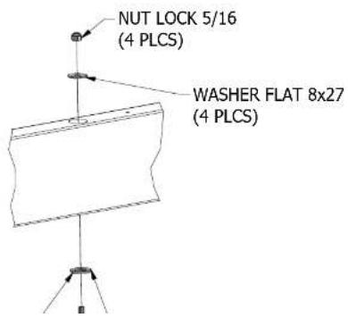 NUT LOCK 5/16 (4 PLCS) WASHER FLAT 8x27 (4 PLCS)