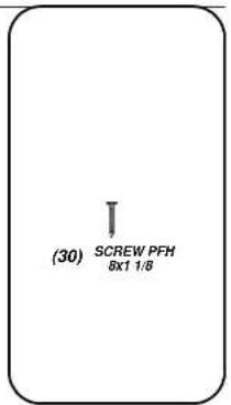 (30) SCREW PFH 6x1 1/8