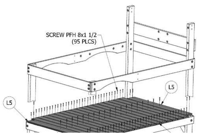 SCREW PFH 8x1 1/2 (95 PLCS) L5 L5