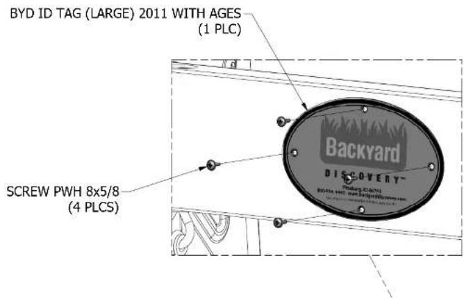 BYD ID TAG (LARGE) 2011 WITH AGES (1 PLC) Backyard DISCOVERY™ Packing Display 8x5/8 (4 PLCS)