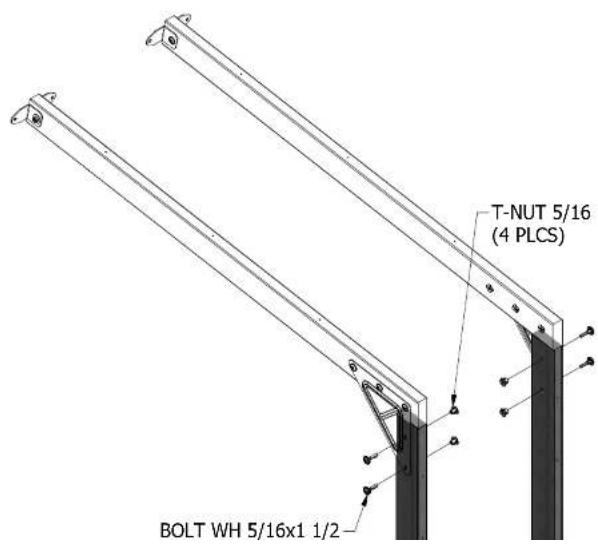 T-NUT 5/16 (4 PLCS) BOLT WH 5/16x1 1/2