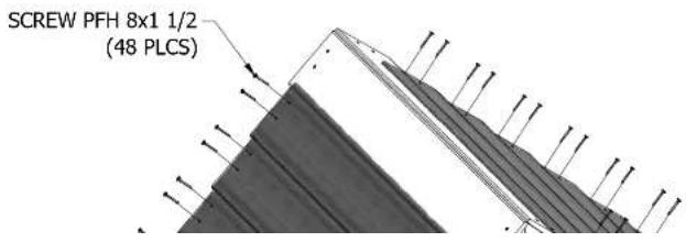 SCREW PFH 8x1 1/2 (48 PLCS)
