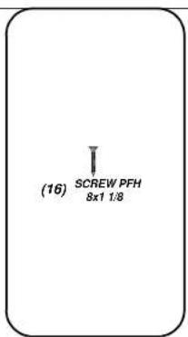 (16) SCREW PFH 8x1 1/8