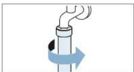 BOSCH WOE135S0ZA - Clean the filter on the tap as follows: - 3