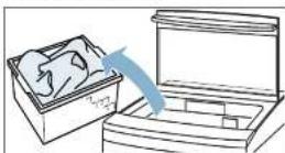 BOSCH WOE135S0ZA - Removing laundry and switching off the appliance - 1