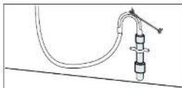 BOSCH WOE135S0ZA - Connect the water drain hose as follows: - 2