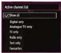 Andersson LED4241FDC PVR - Managing Stations: Sorting the Channel List - 1