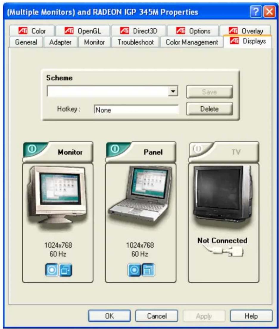 SONY Vaio PCG-FRV25 - To switch the display using the Display Properties settings - 1