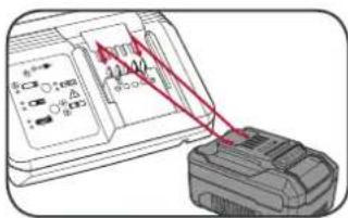 Diagram showing a device with labeled components and a red arrow pointing to a component, possibly indicating a measurement or operation.