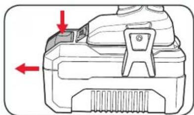 Ozito PX5PAK-005 - Inserting & Removing the Battery - 2