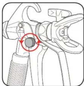 Ozito ASG-6000 - Locking the Spray Gun Trigger - 2