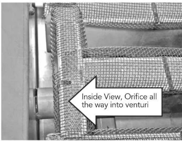 Inside View, Orifice all the way into venturi