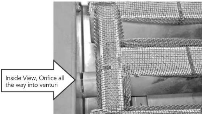 Inside View, Orifice all the way into venturi
