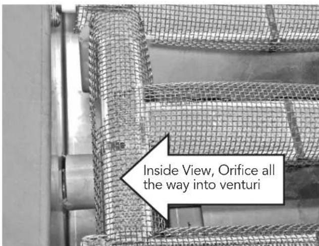 Inside View, Orifice all the way into venturi