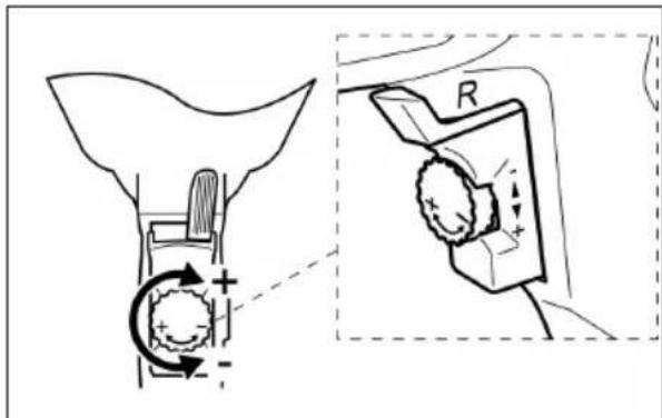 Technical diagram showing mechanical assembly with labeled components and directional arrows indicating motion or force