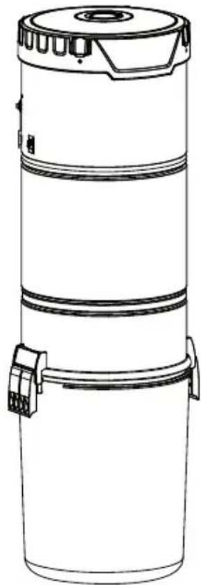 Line drawing of a cylindrical container with two side connectors (no text or symbols)